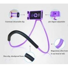 OkaeYa Soft Tube Mobile Holder With Multi-Angle 360 Degree Rotating Clip,Double Duck (Black)